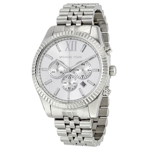 michael kors silver watch men